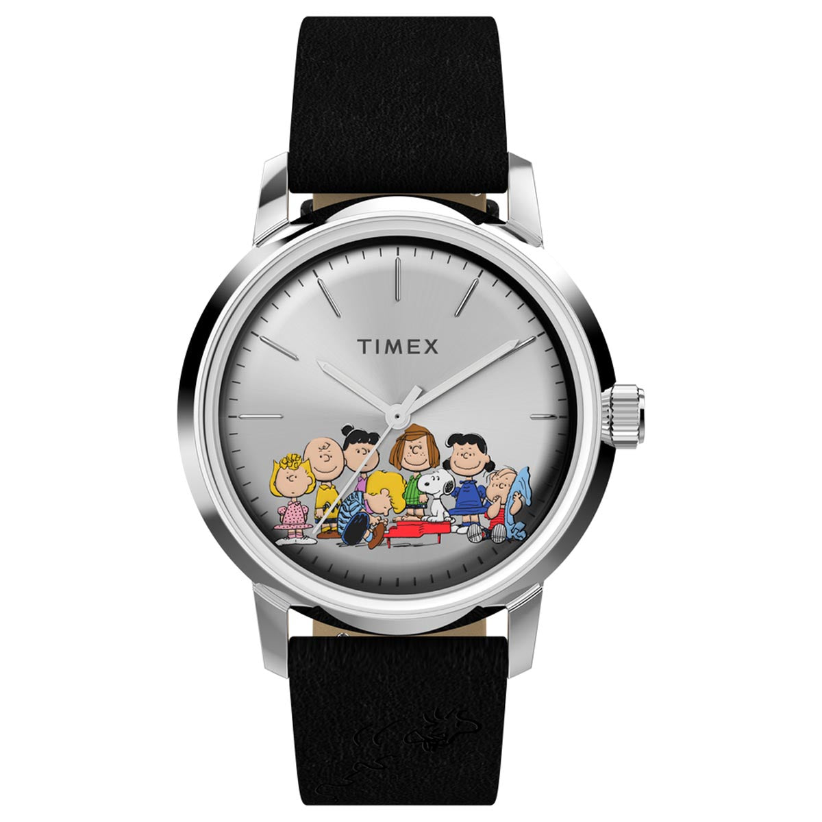 Timex x Peanuts Gangs All Here Marlin Automatic 40mm Watch - Black image 1