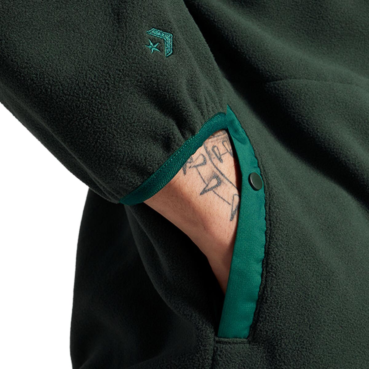 Converse Counter Climate Pop Over Sweatshirt - Secret Pines image 3