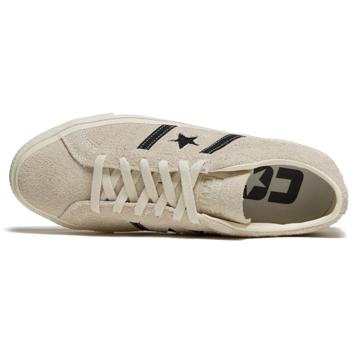 Converse One Star Academy Pro Suede Ox Shoes - Egret/Black/Egret image 3