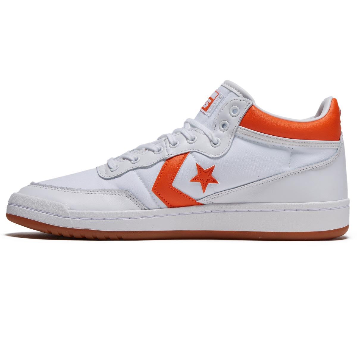 Converse Fastbreak Pro Mid Shoes - White/Orange/White image 2