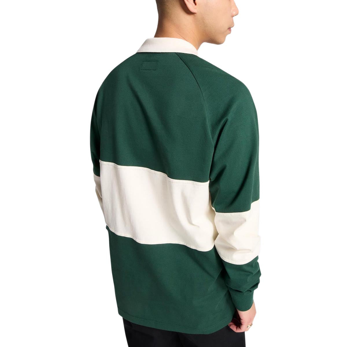 Converse Retro Chuck Marquis Long Sleeve Polo Shirt - Green Envy image 2