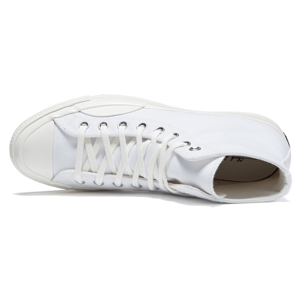 Converse Chuck 70 Hi Textured Shoes - White/Vintage White/Egret image 2