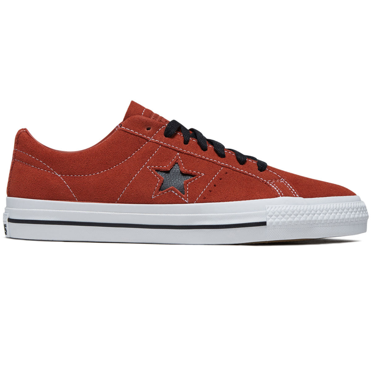 Converse One Star Pro Ox Shoes - Red Terracotta/Black/White image 1