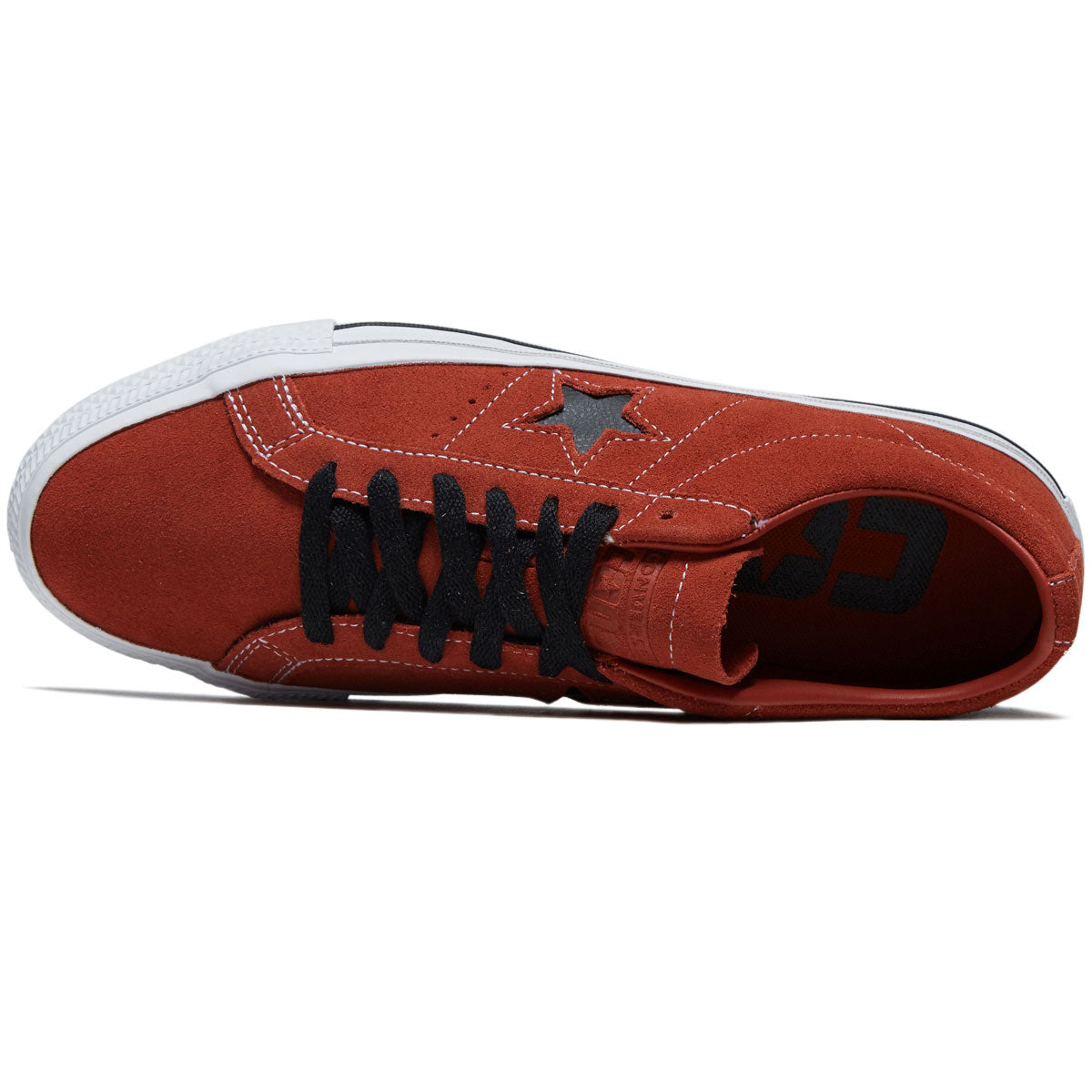 Converse One Star Pro Ox Shoes - Red Terracotta/Black/White image 3