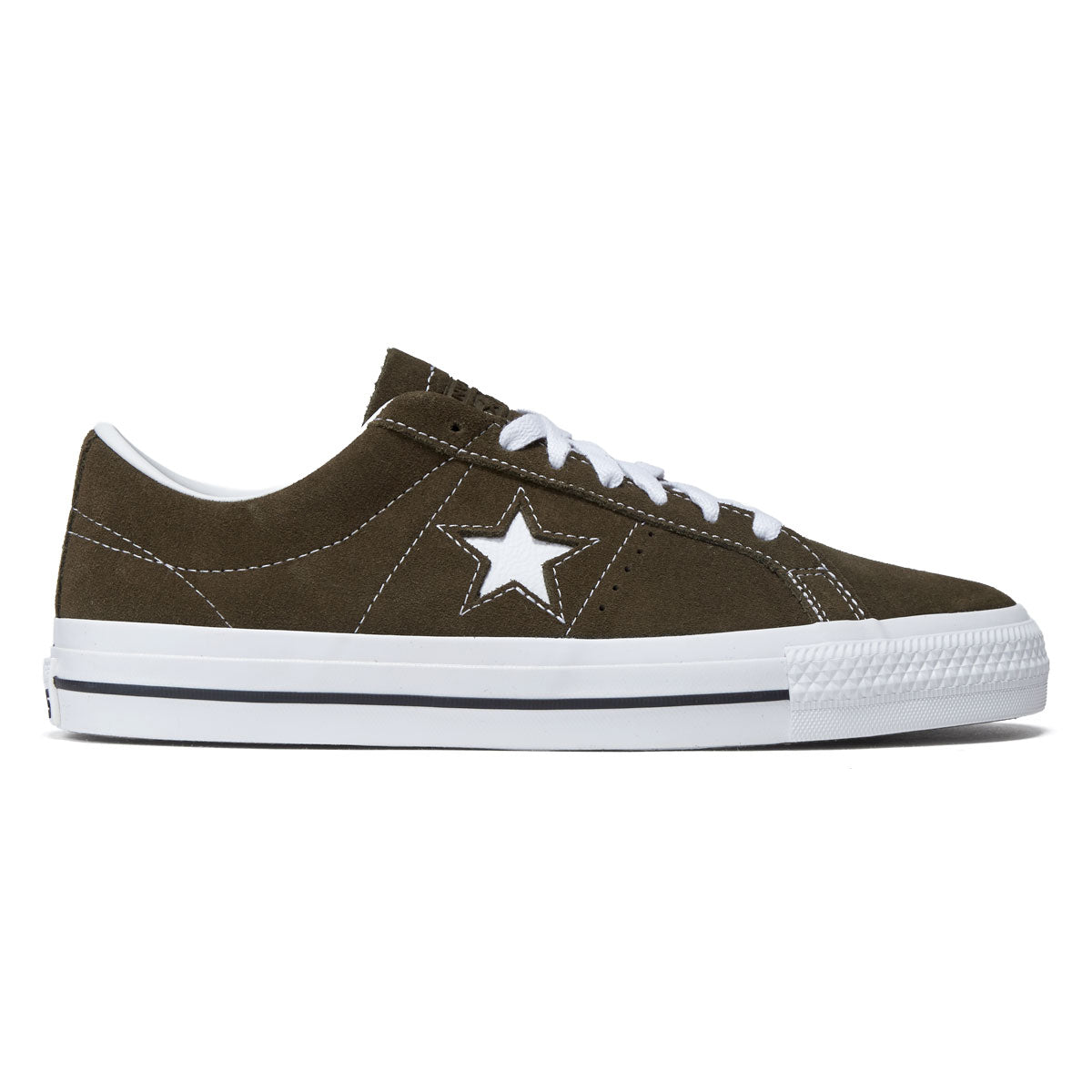 Converse One Star Pro Ox Shoes - Surplus Olive/White/Black image 1