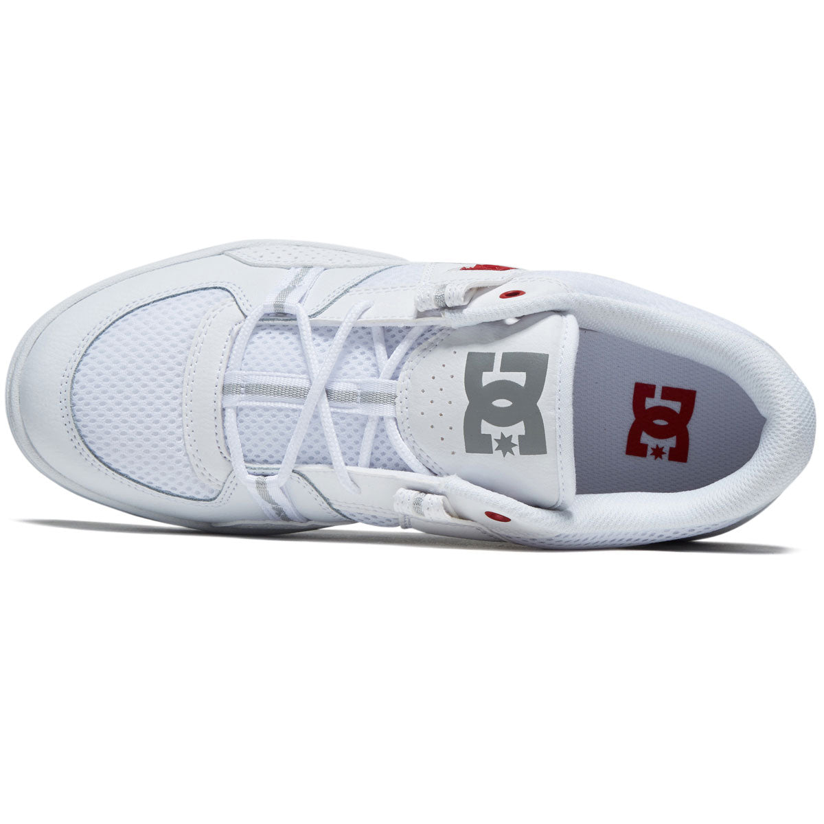 DC Construct Shoes - White/Red/Grey image 3