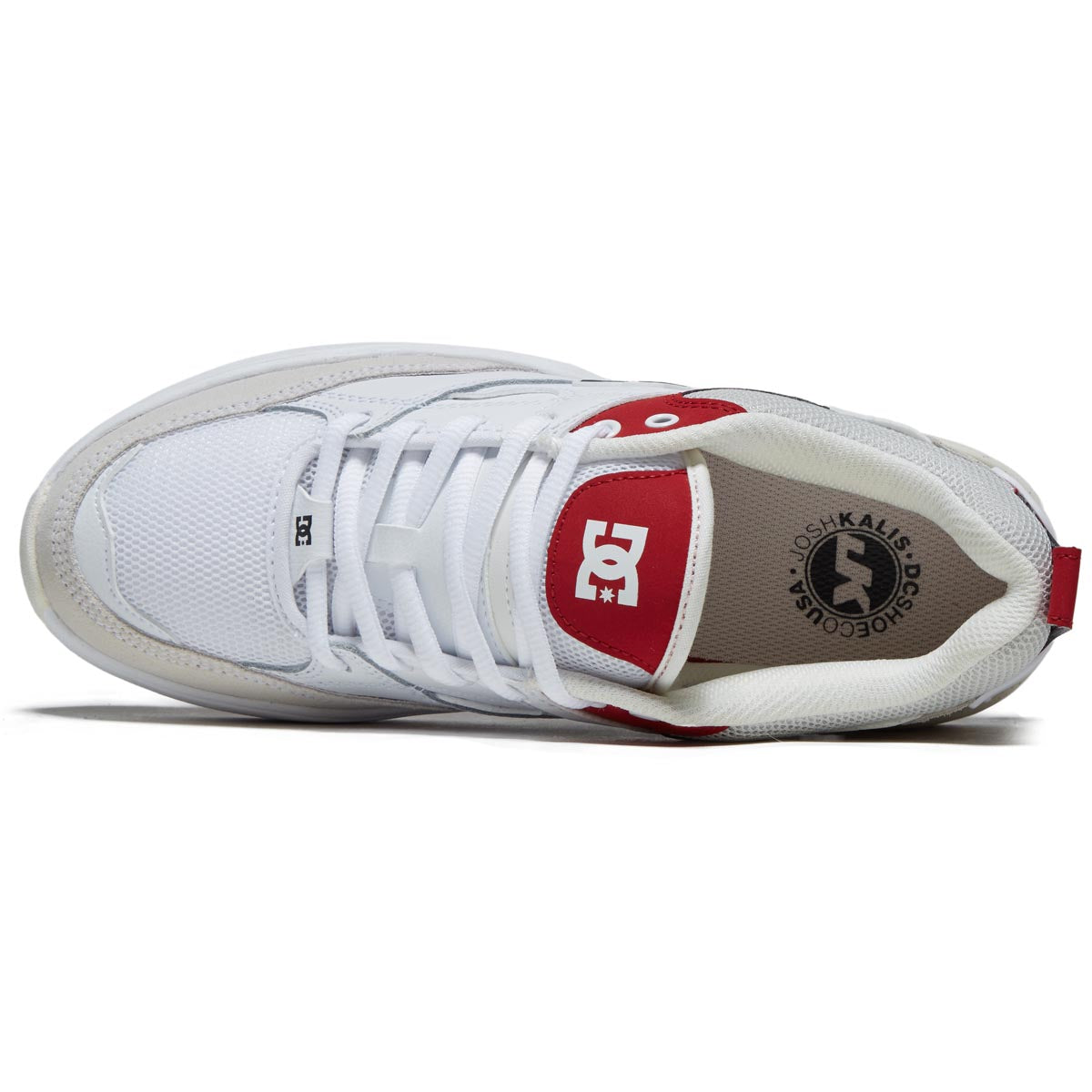 DC Ascend S Shoes - White/Red image 3