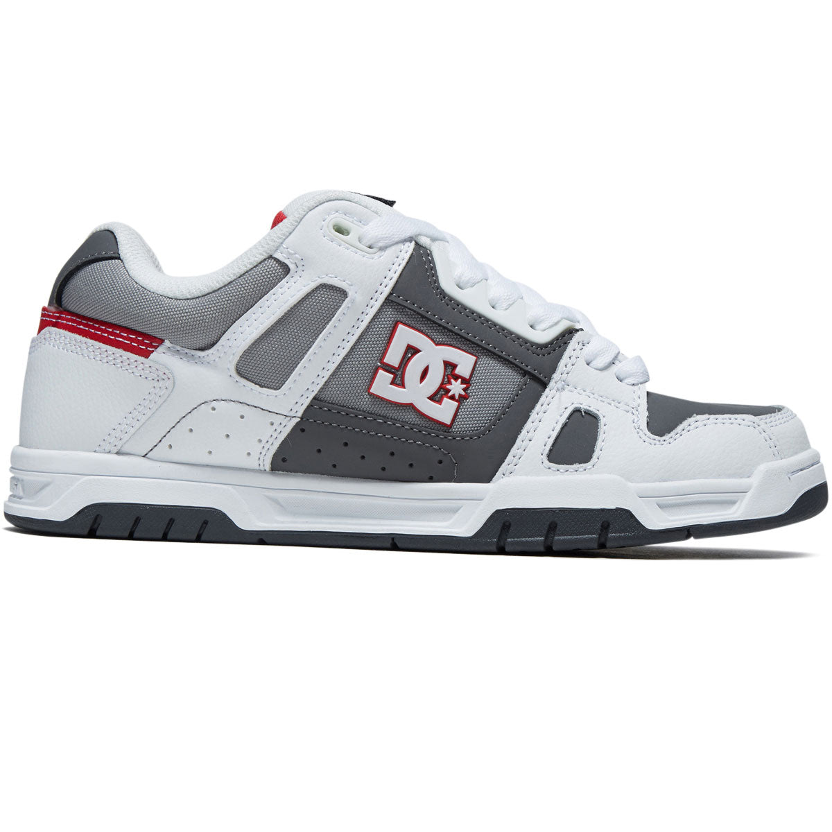 DC Stag Shoes - White/Grey/Grey image 1