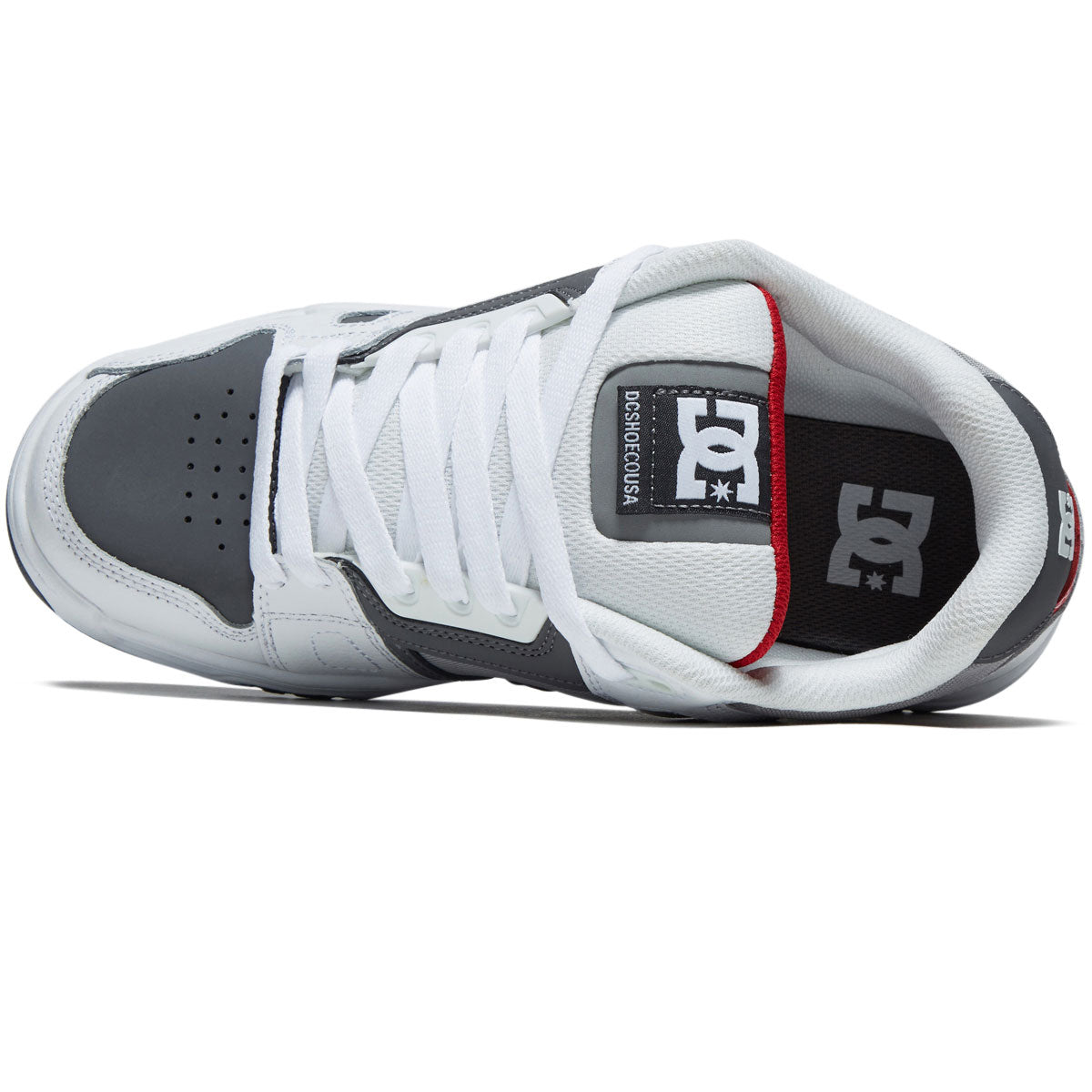 DC Stag Shoes - White/Grey/Grey image 3