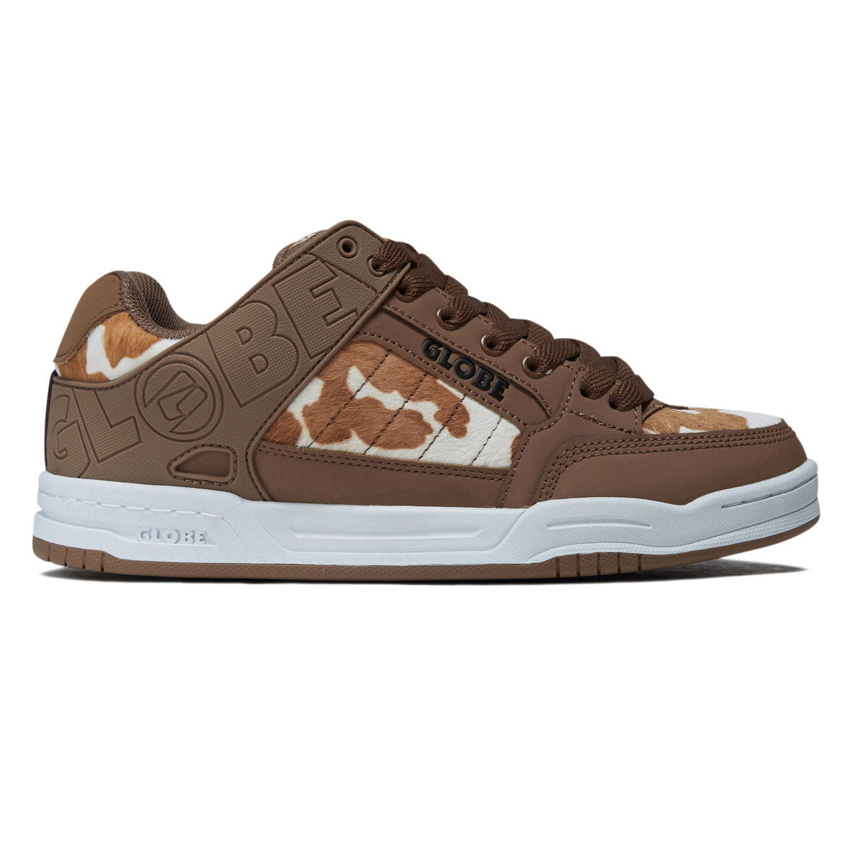 Globe Tilt Shoes - Brown/White Cow image 1