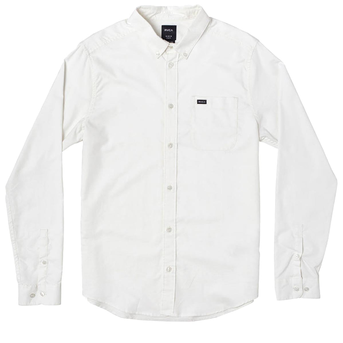 RVCA Thatll Do Stretch Long Sleeve Shirt - White 2 image 3