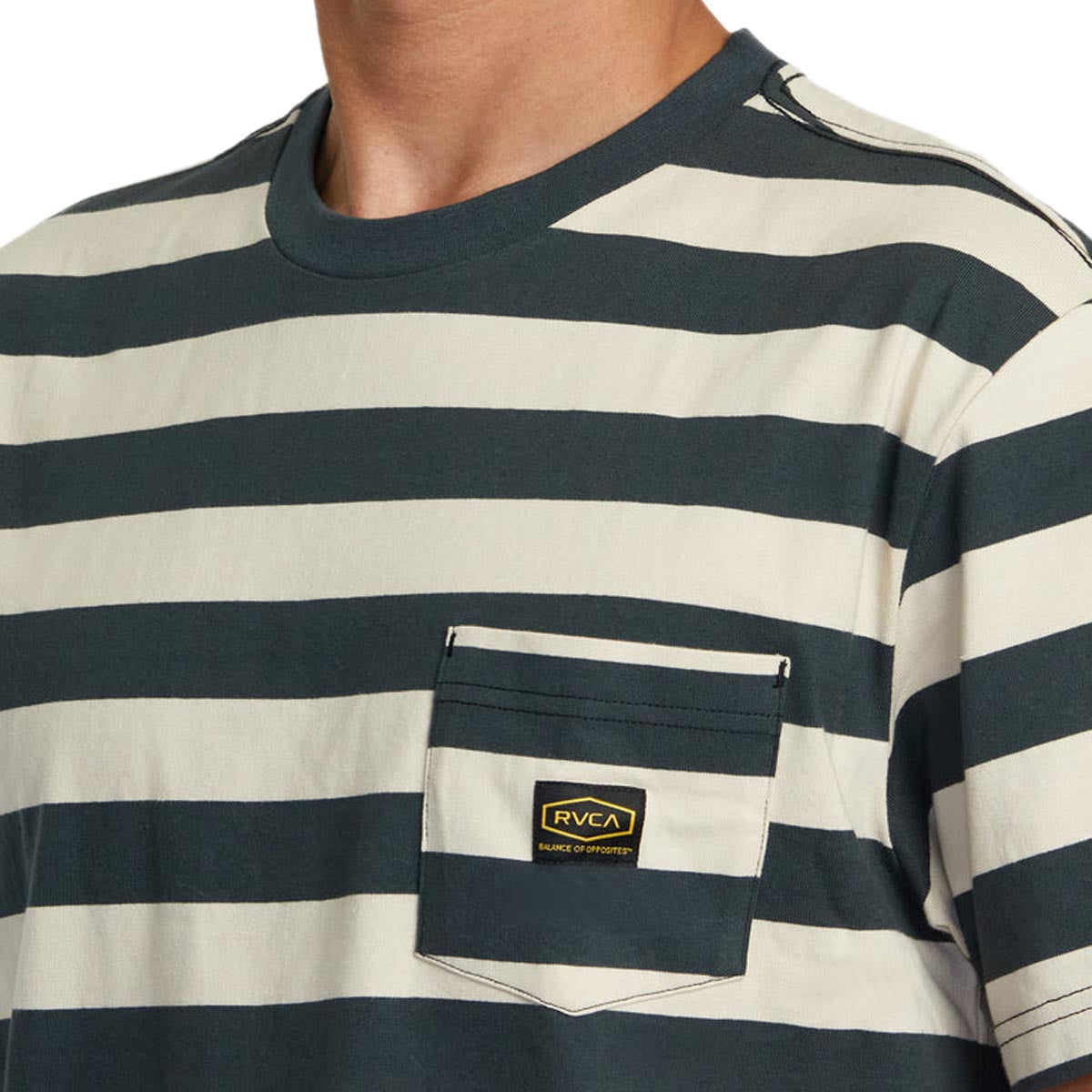 RVCA Dayshift Stripe Shirt - Garage Blue image 5