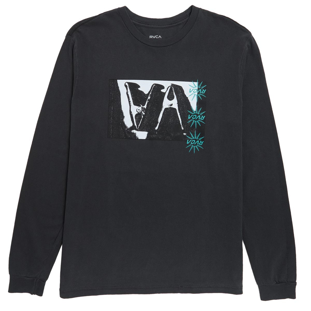 RVCA Clips Long Sleeve T-Shirt - Black image 1