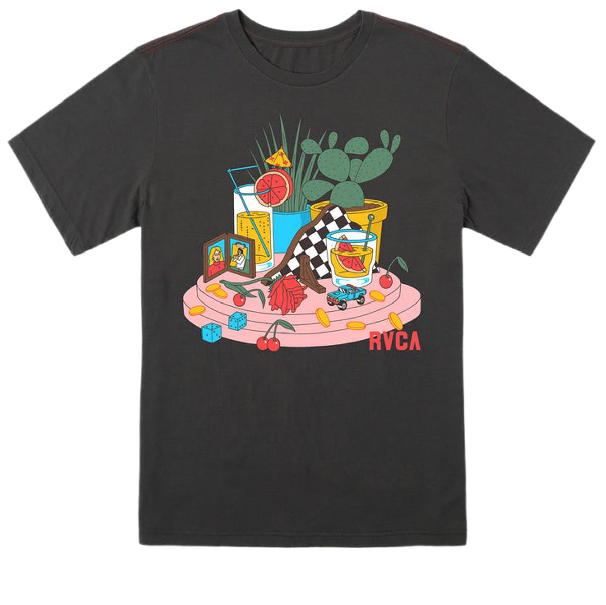 RVCA Luke Still Life T-Shirt - Pirate Black image 1