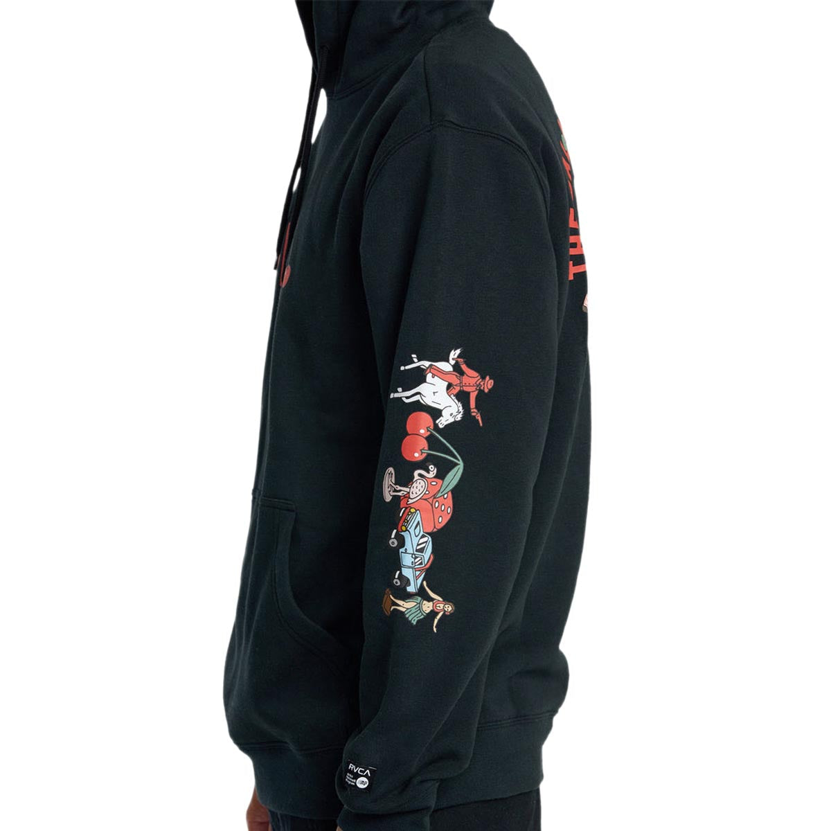 RVCA Luke Still Life Hoodie - Black image 4