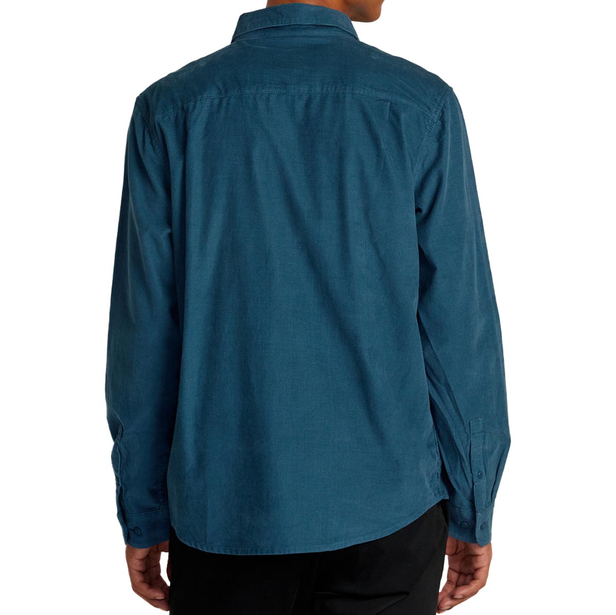 RVCA Freeman Cord Long Sleeve Shirt - Duck Blue image 2