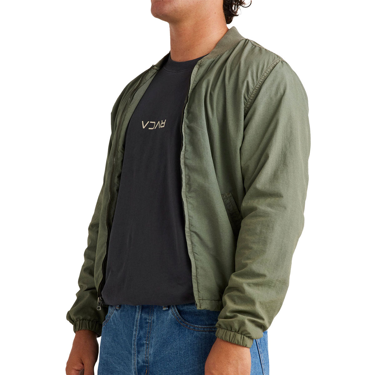 RVCA Vacancy Bomber Jacket - Sage Leaf image 2