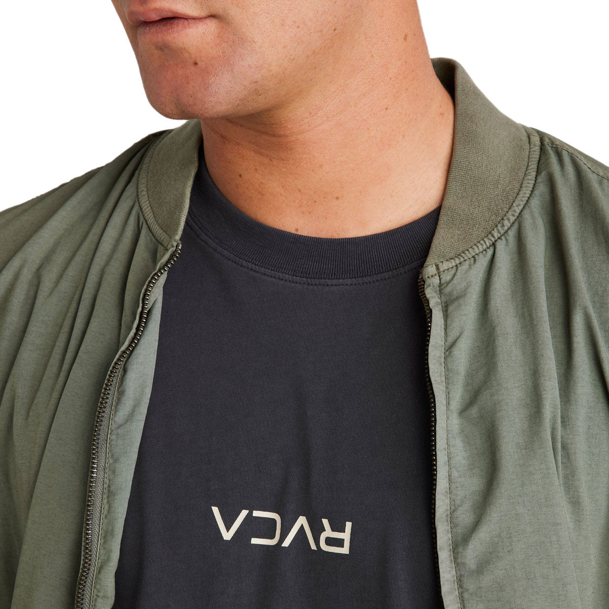 RVCA Vacancy Bomber Jacket - Sage Leaf image 3