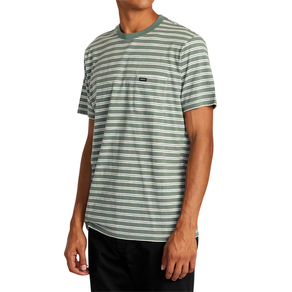 RVCA Magnolia Crew Shirt - Jade Stripe image 3