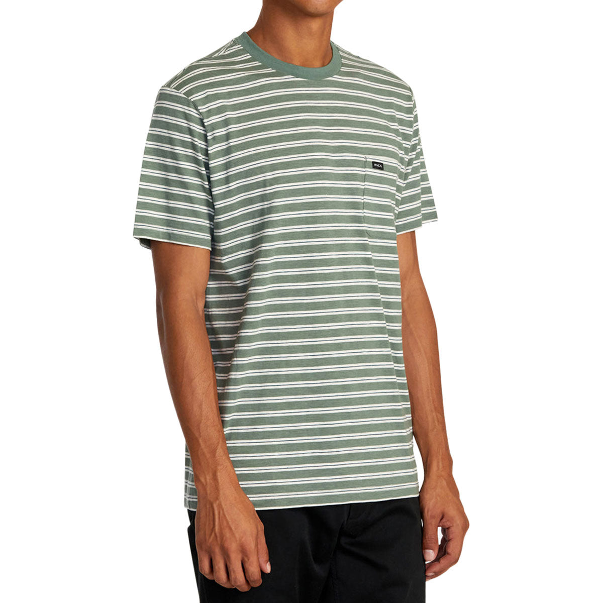 RVCA Magnolia Crew Shirt - Jade Stripe image 4