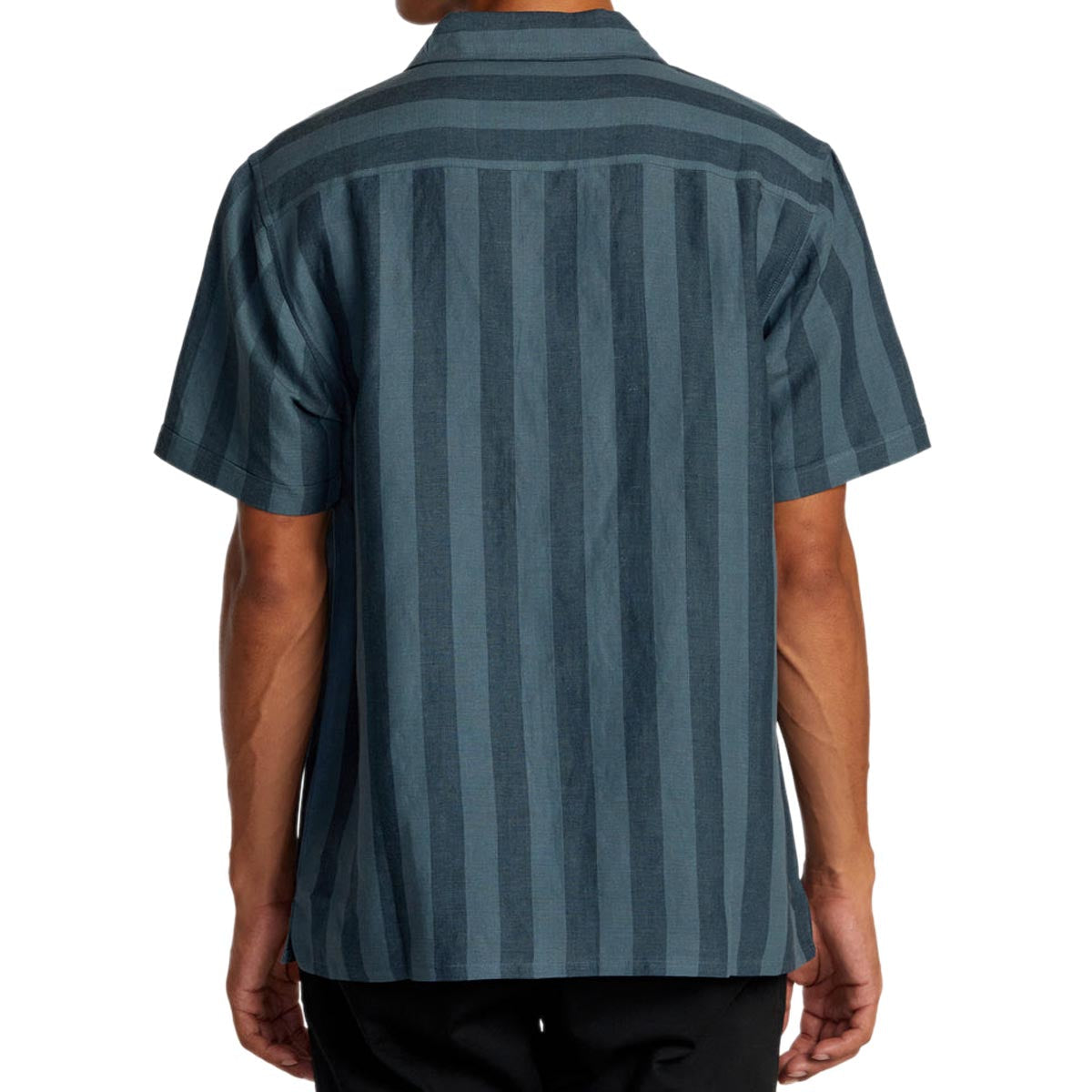 RVCA Love Stripe Shirt - Petrol Blue image 2