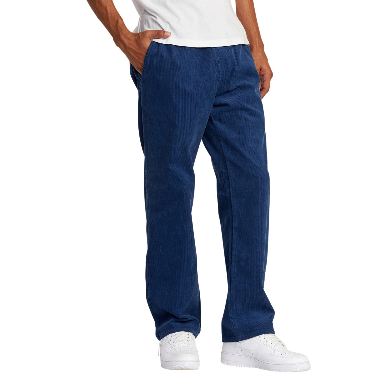 RVCA Americana Elastic Cord Pants - Dark Denim image 3