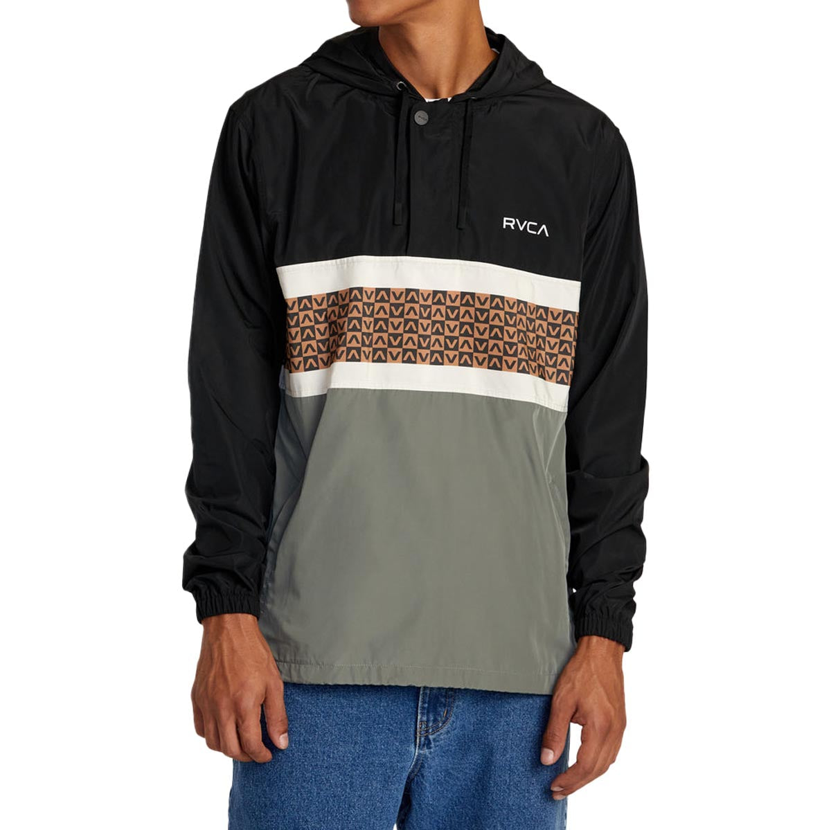 RVCA Meyer II Packable Anorak Jacket - Black image 1