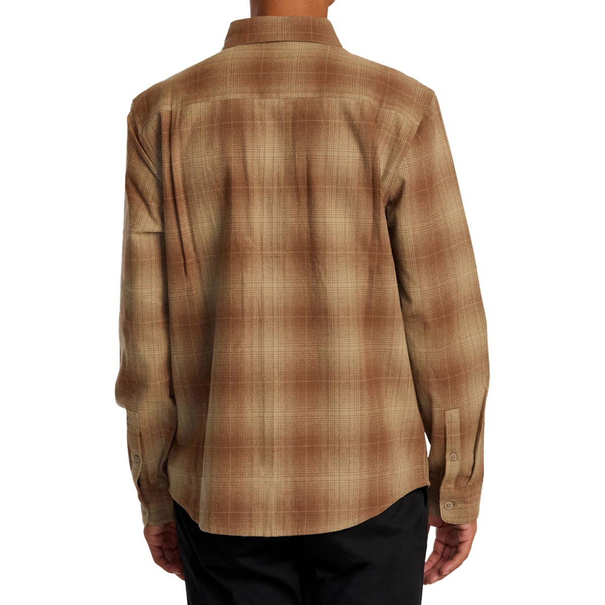 RVCA Dayshift Flannel Long Sleeve Shirt - Wood image 2