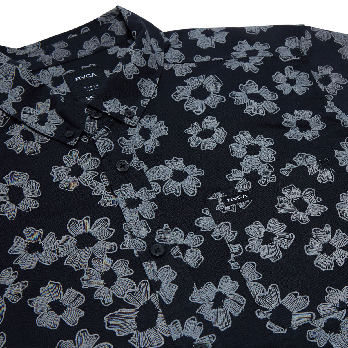 RVCA Thatll Do Print Shirt - Black Floral image 3