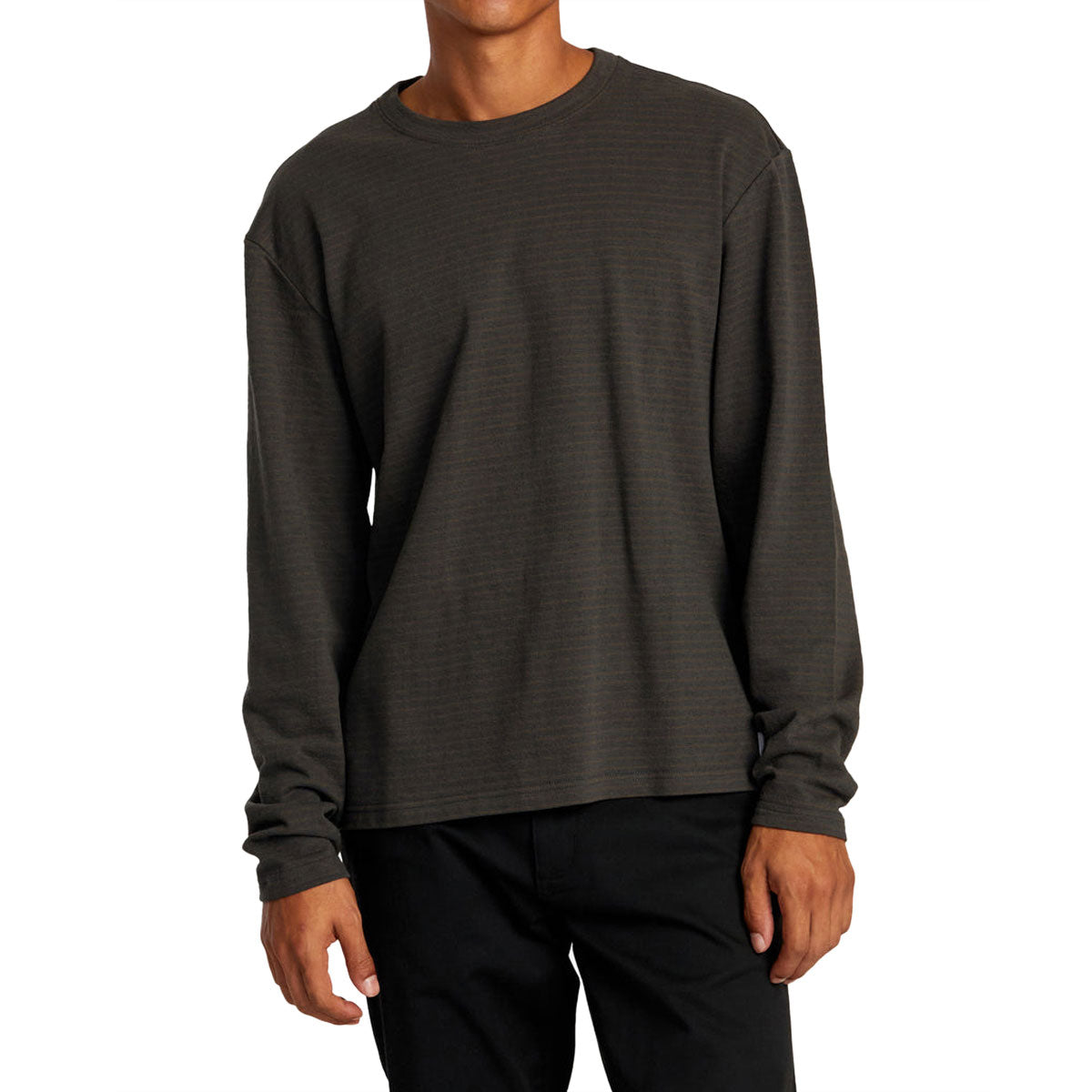 RVCA Vacancy Crew Long Sleeve Shirt - Pirate Black image 1