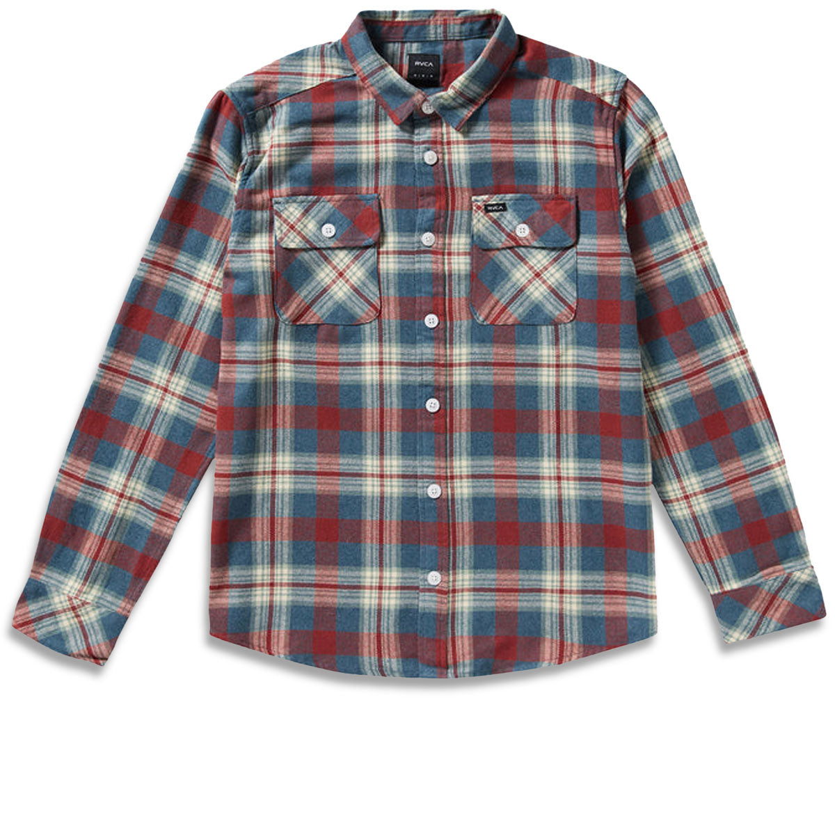 RVCA Thatll Work Flannel Long Sleeve Shirt - Indigo image 1