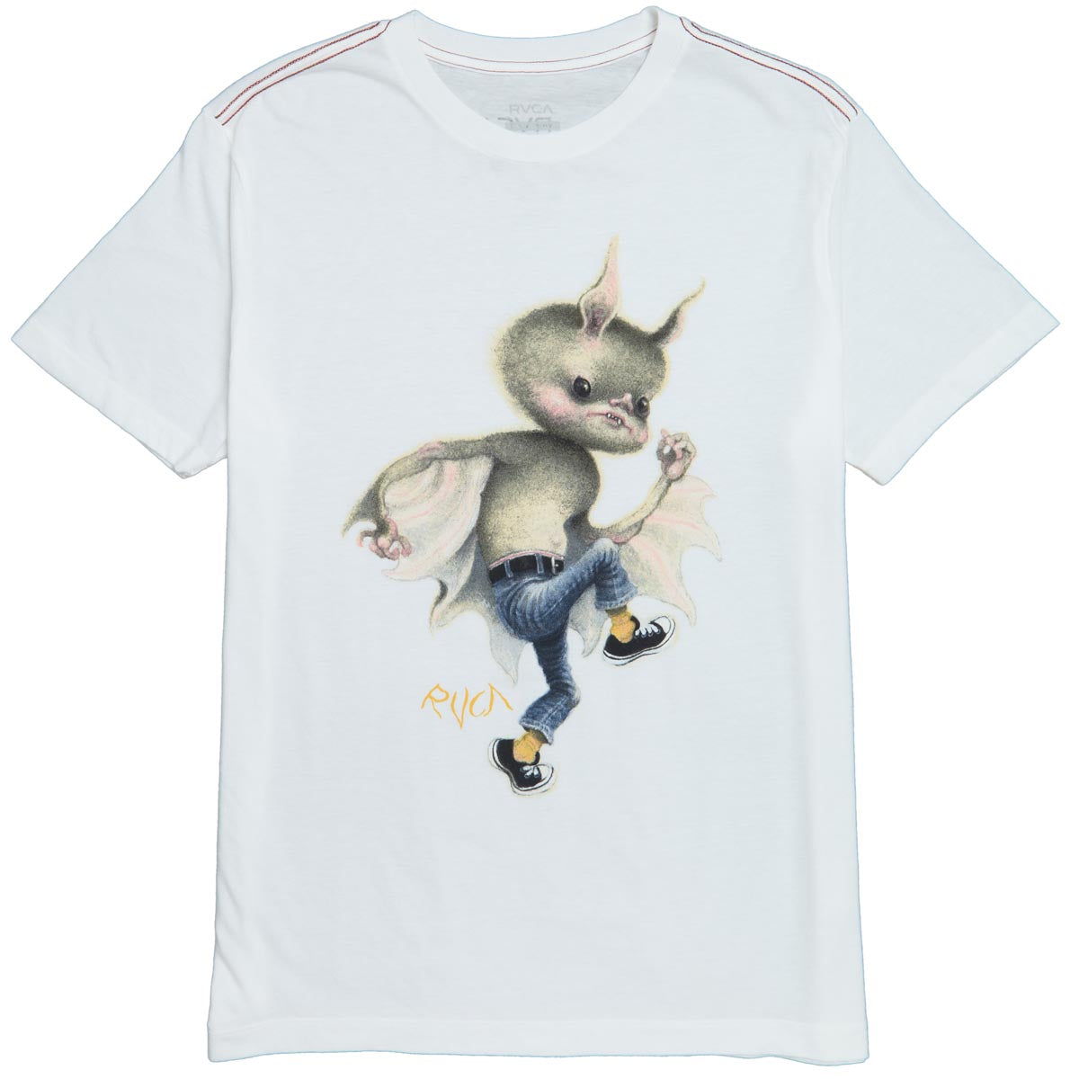 RVCA Bat Boy T-Shirt - Antique White image 1