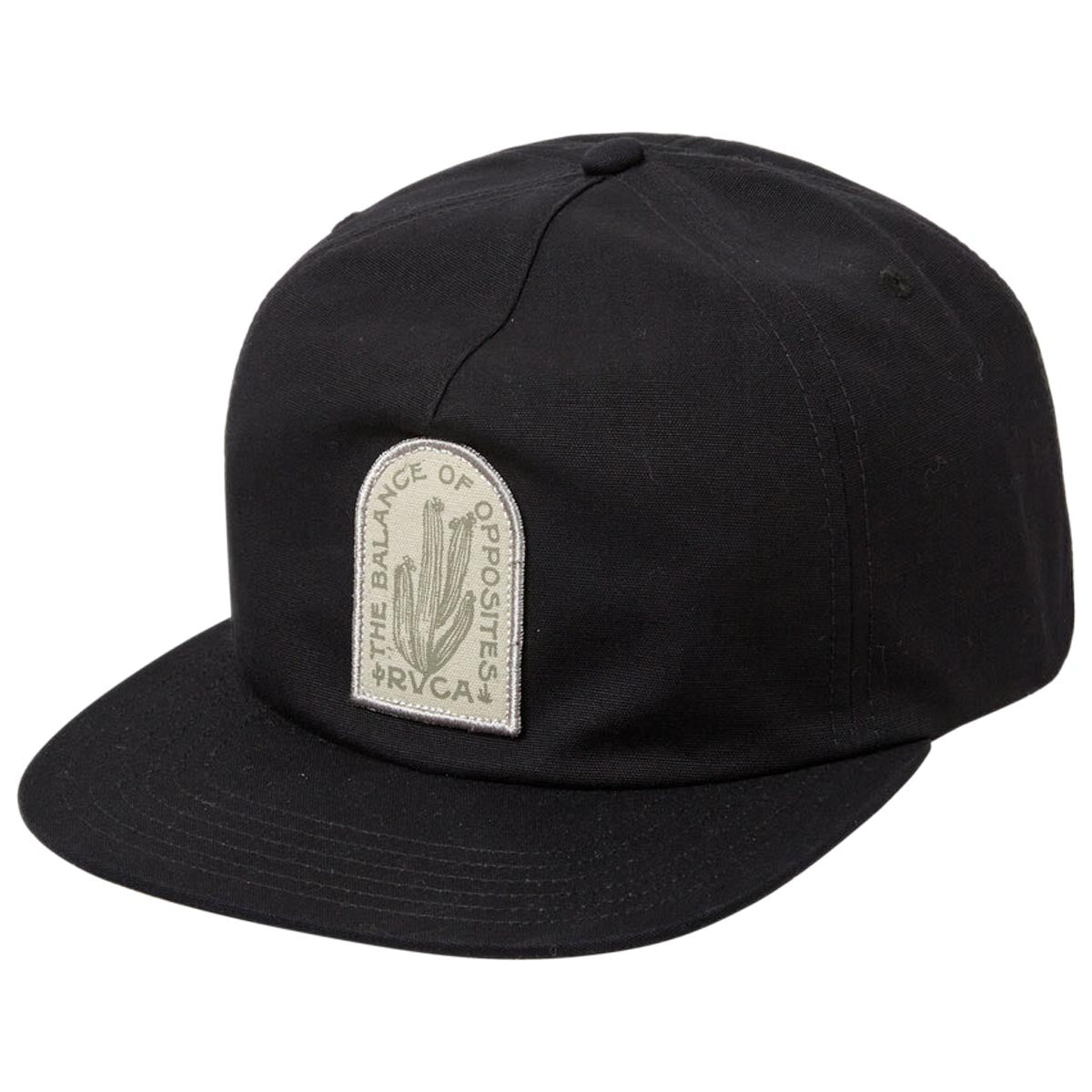 RVCA Sand Storm Snapback Hat - Black image 1