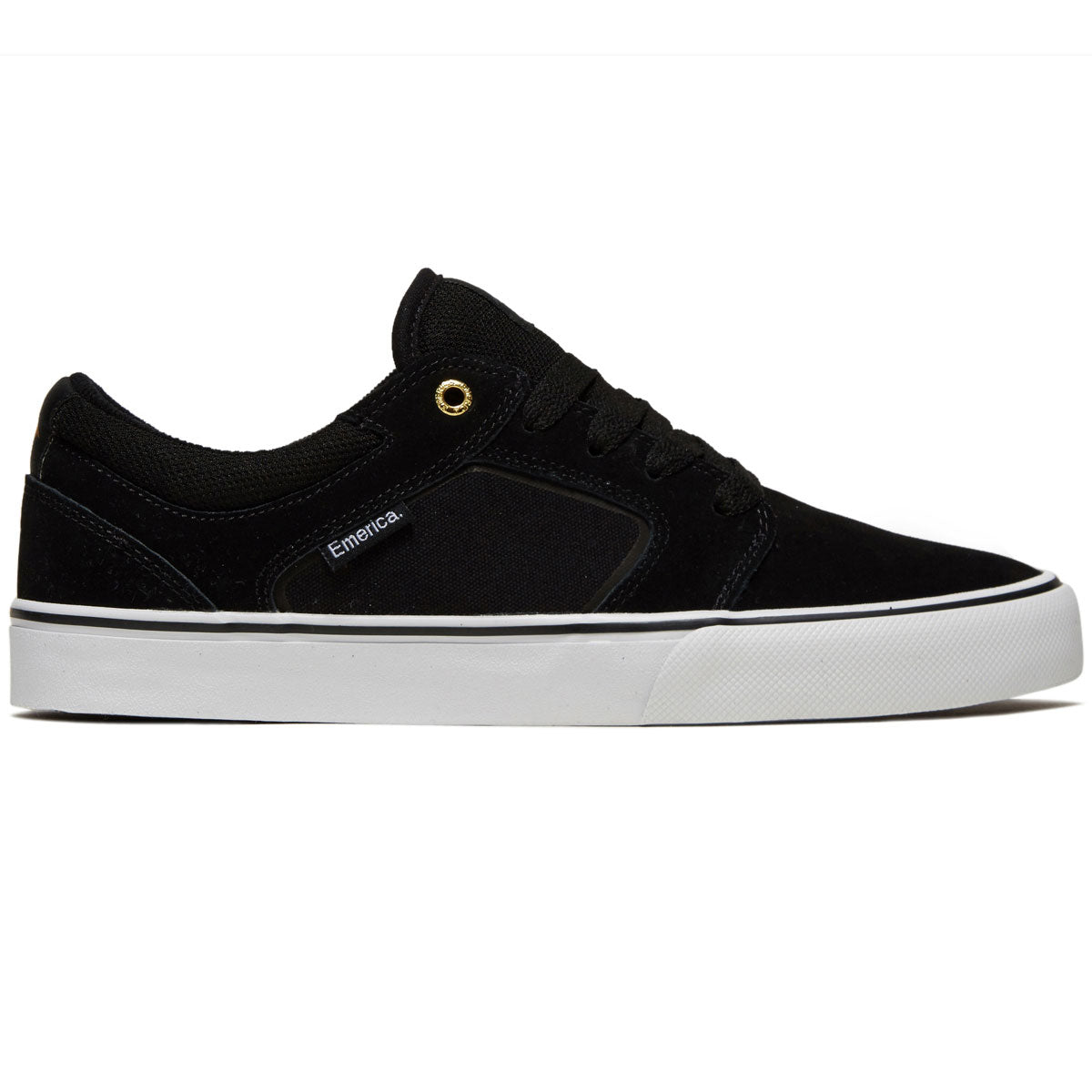 Emerica Cadence Shoes - Black/White/Gold image 1