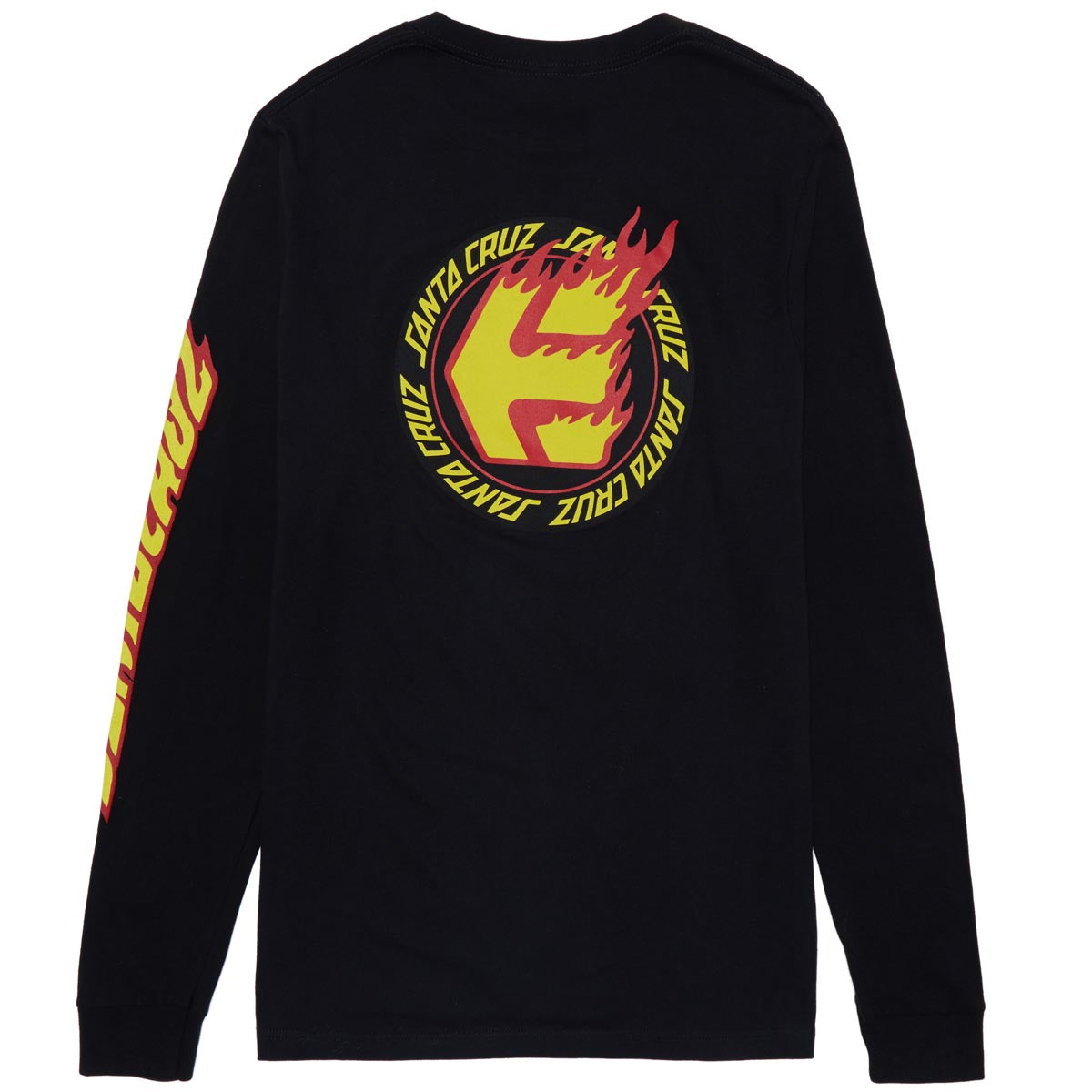 Etnies x Santa Cruz Flame Long Sleeve T-Shirt - Black image 2