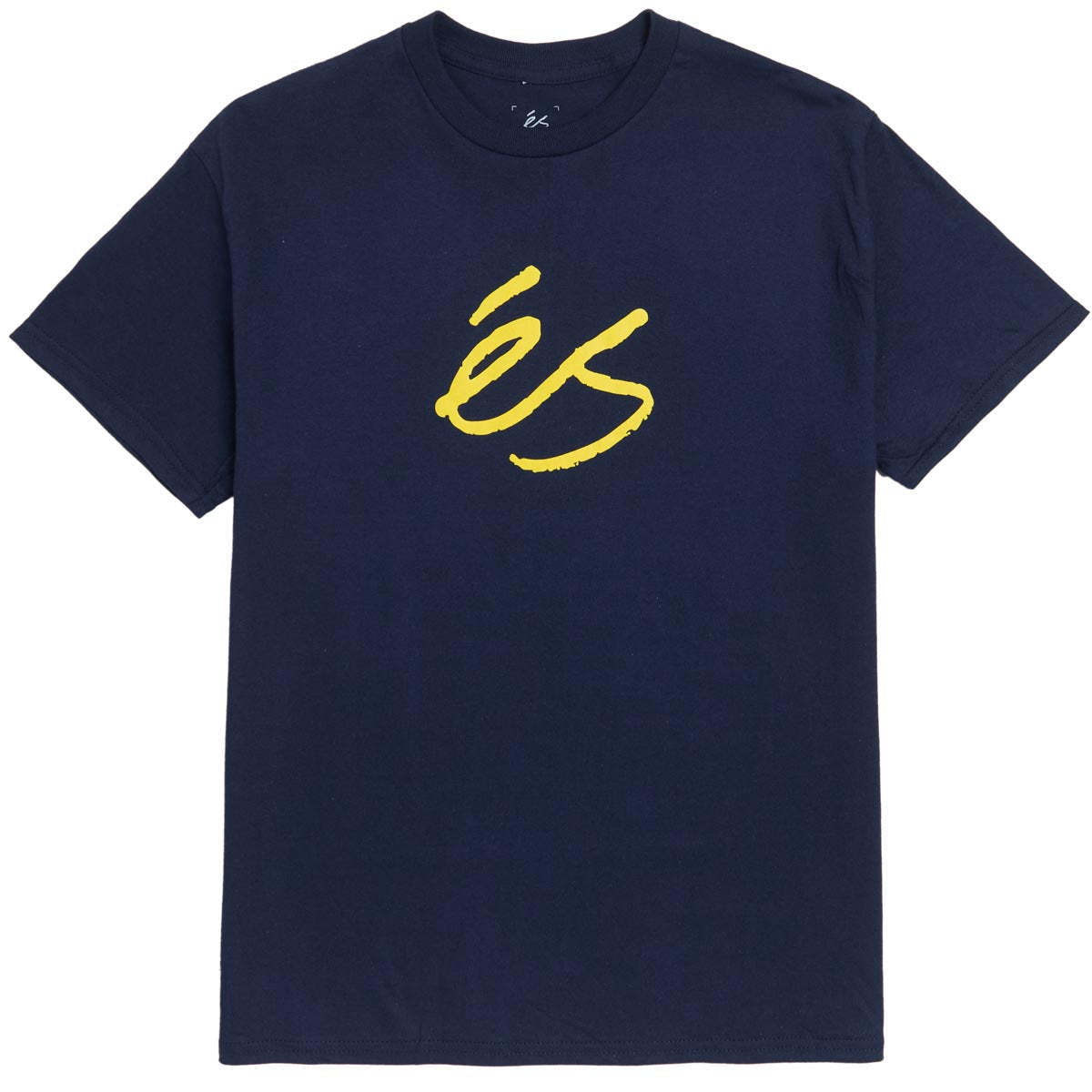 eS Scrip Mid T-Shirt - Navy/Yellow image 1