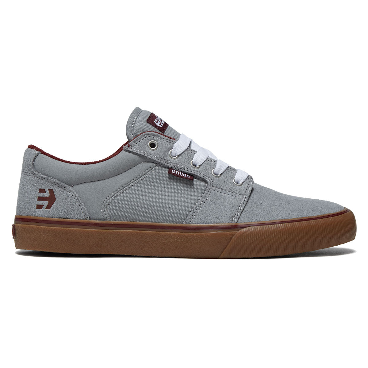 Etnies Barge Ls Shoes - Grey/Gum/Red image 1