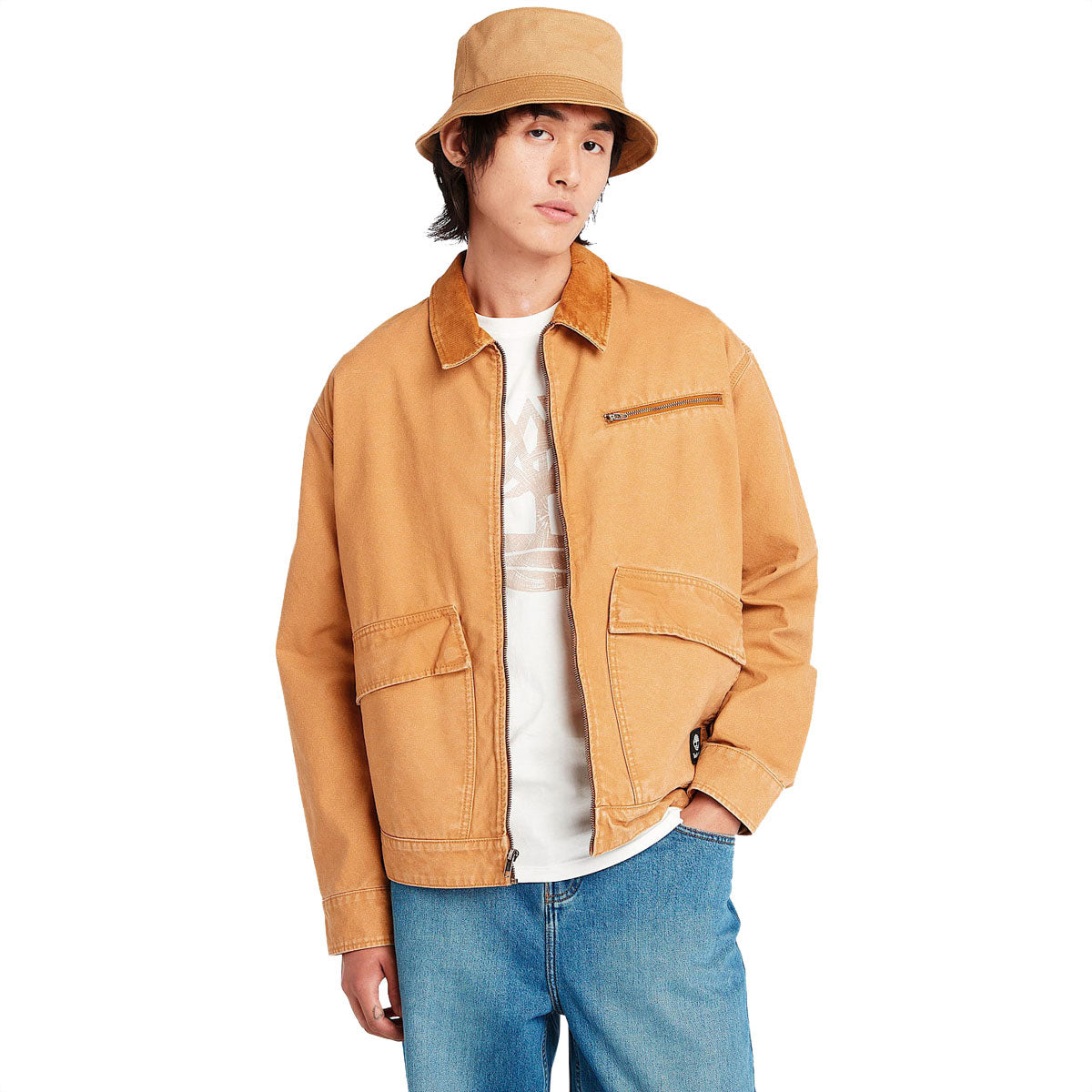 Timberland Strafford Washed Canvas Jacket - Wheat Boot image 1