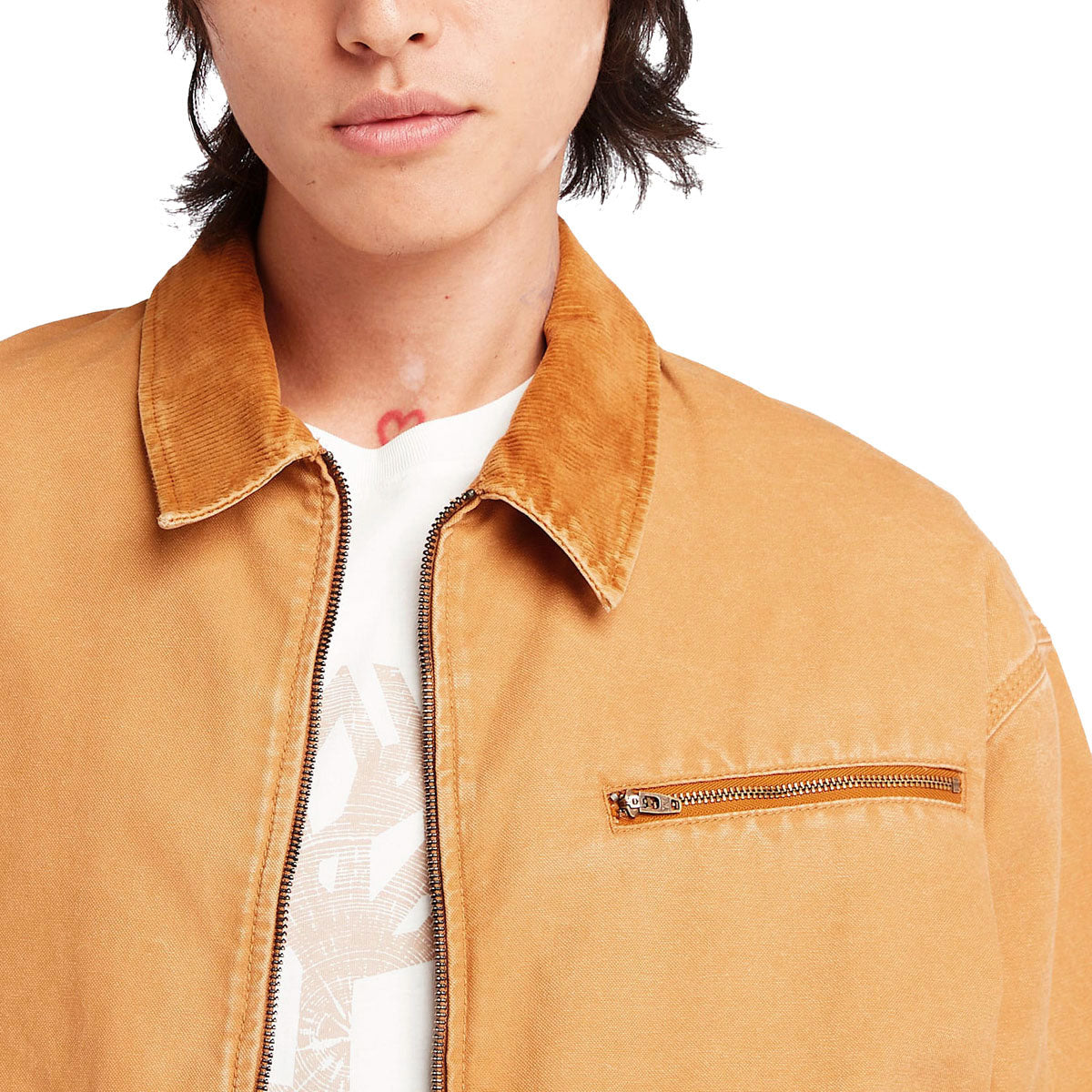 Timberland Strafford Washed Canvas Jacket - Wheat Boot image 4