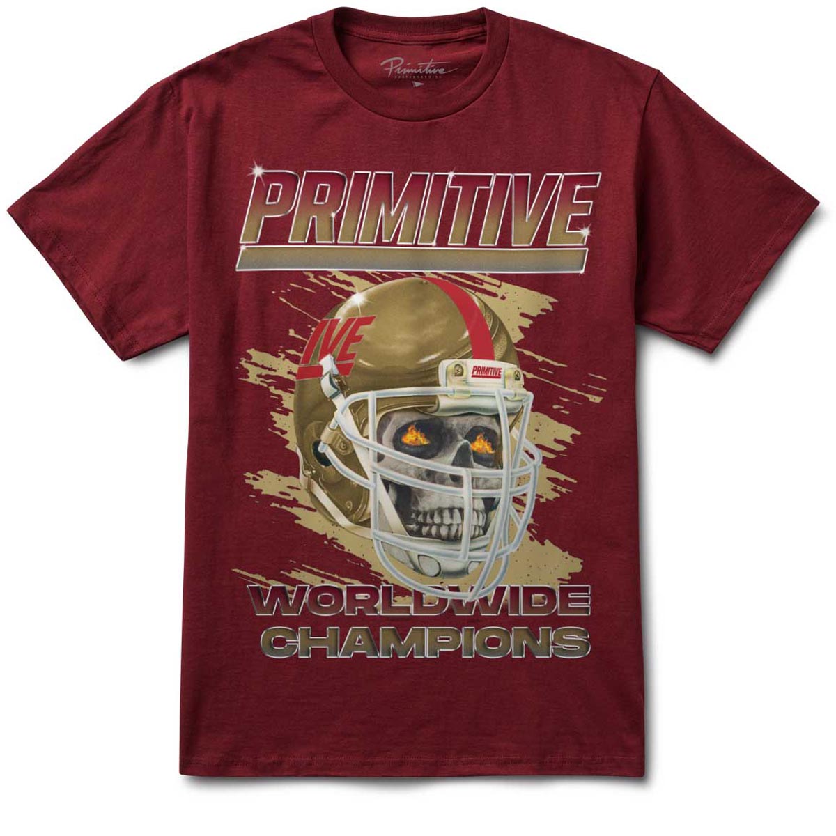 Primitive Versus T-Shirt - Burgundy image 1