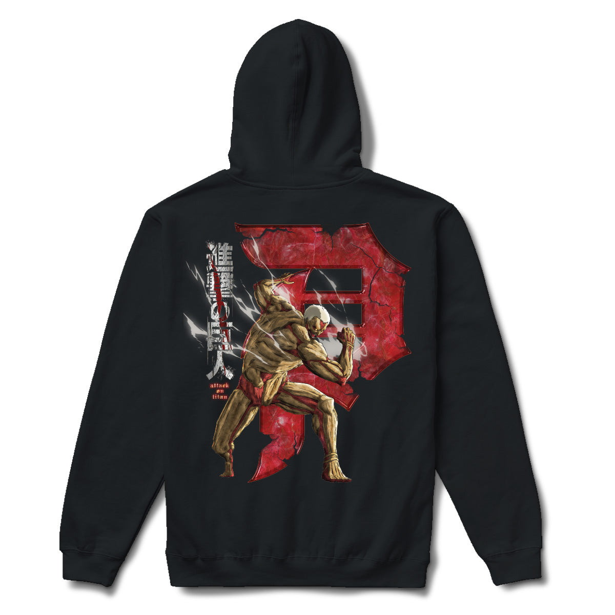 Primitive x Titans Armored Dirty P Hoodie - Black image 1