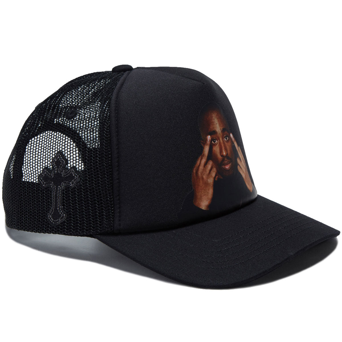 Primitive x Tupac Icon II Trucker Hat - Black image 3