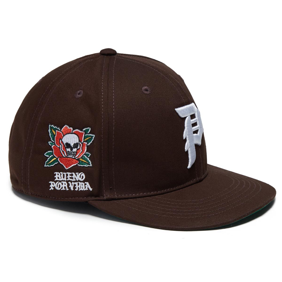 Primitive Por Vida Snapback Hat - Brown image 3