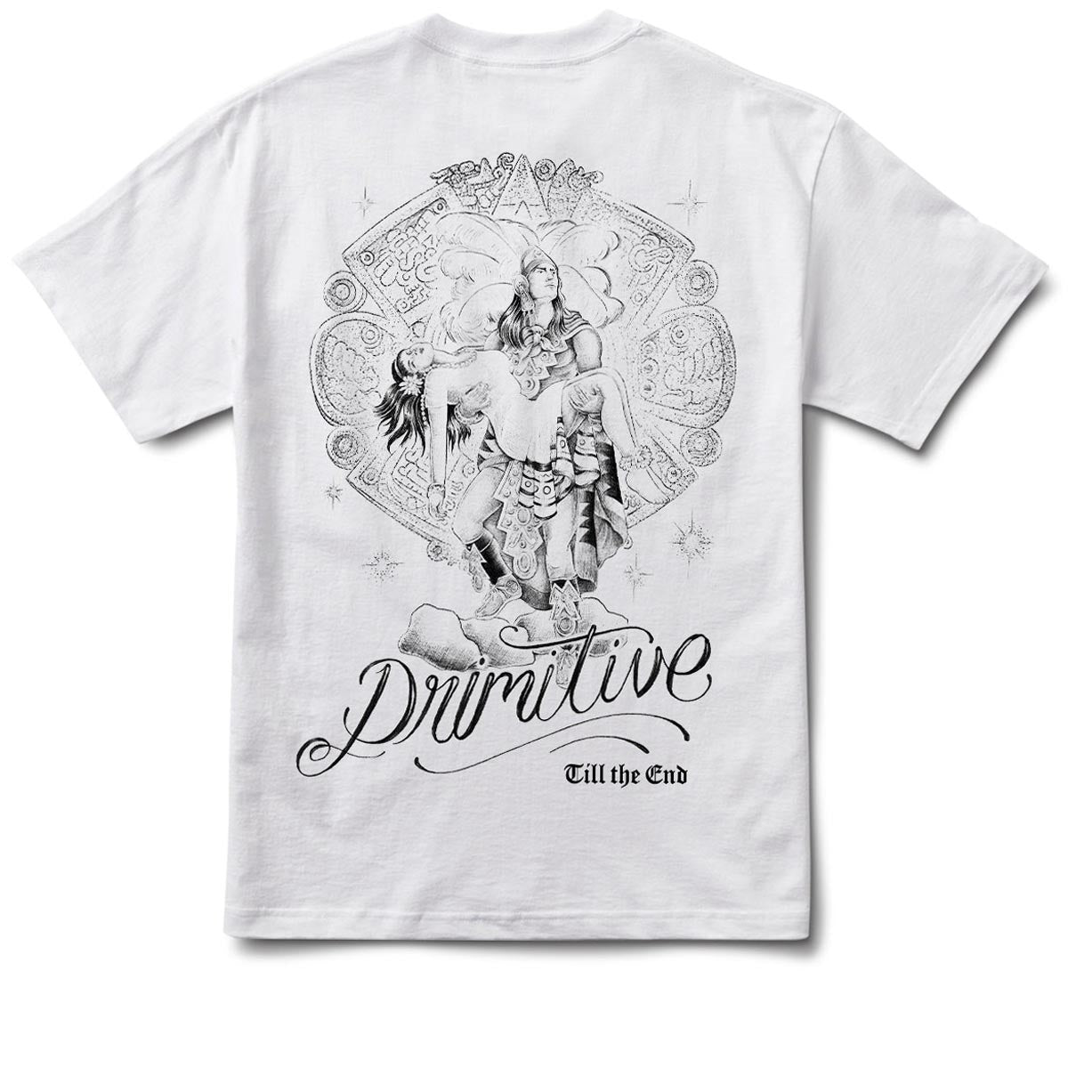 Primitive Warrior Heavyweight T-Shirt - White image 1