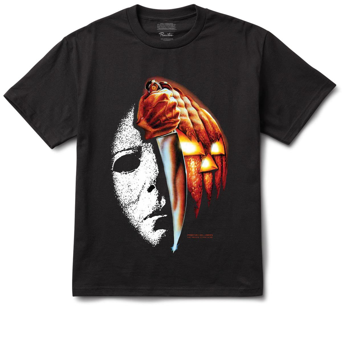 Primitive x Halloween Split Heavyweight T-Shirt - Black image 1