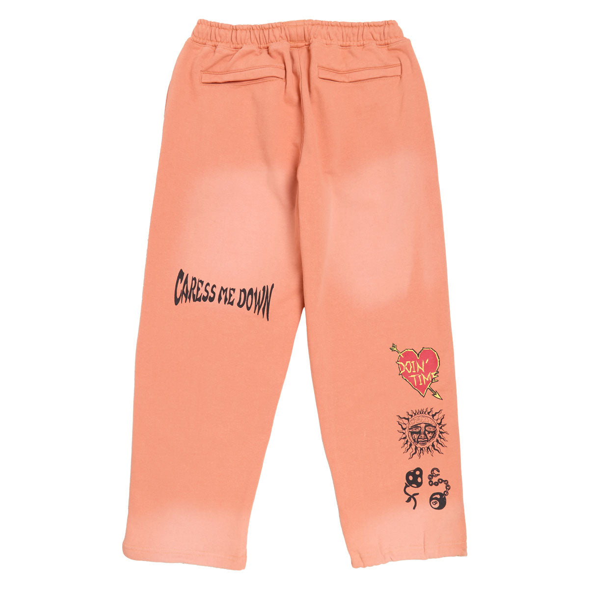 Primitive x Sublime Boardwalk Baggy Sweatpants - Coral image 2