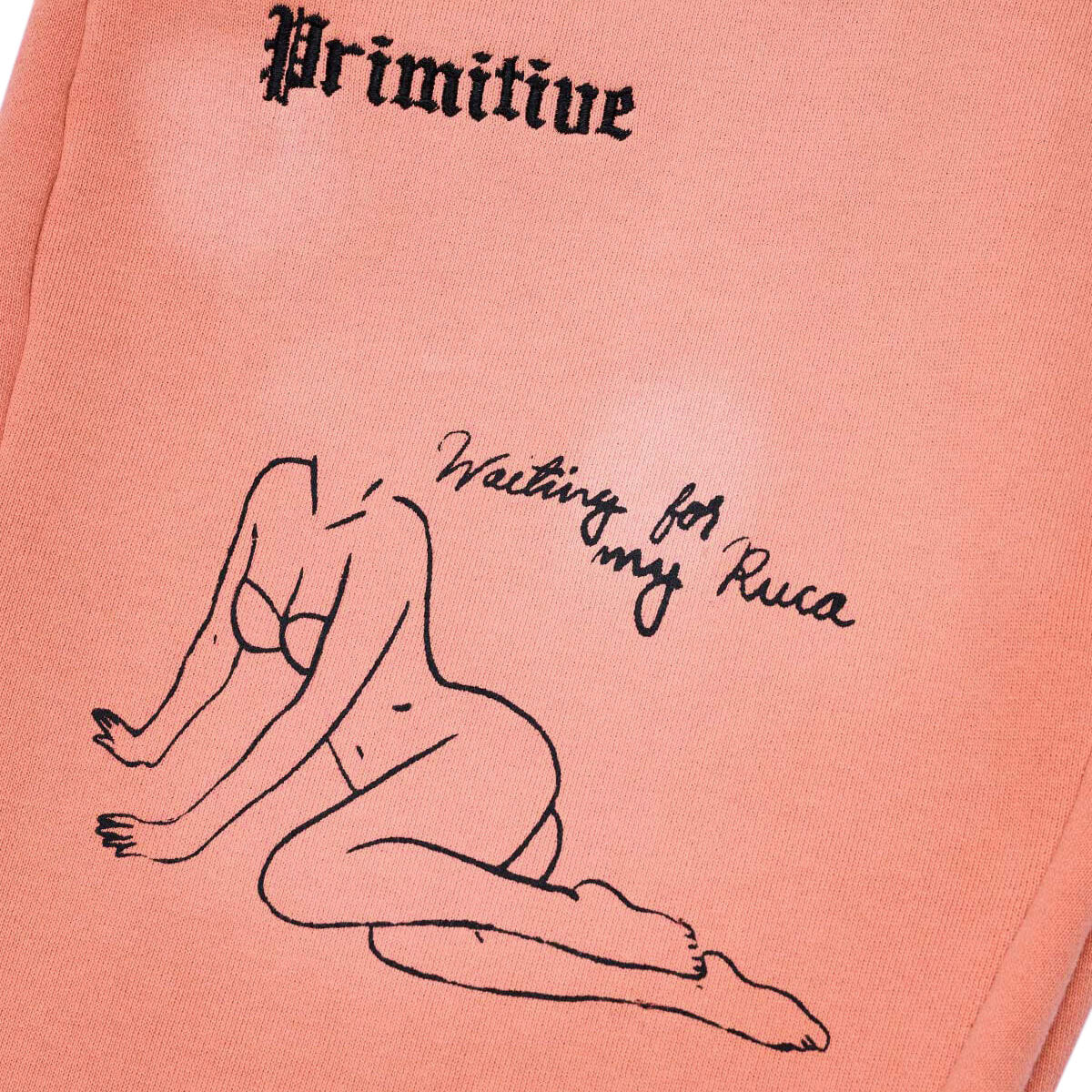Primitive x Sublime Boardwalk Baggy Sweatpants - Coral image 3