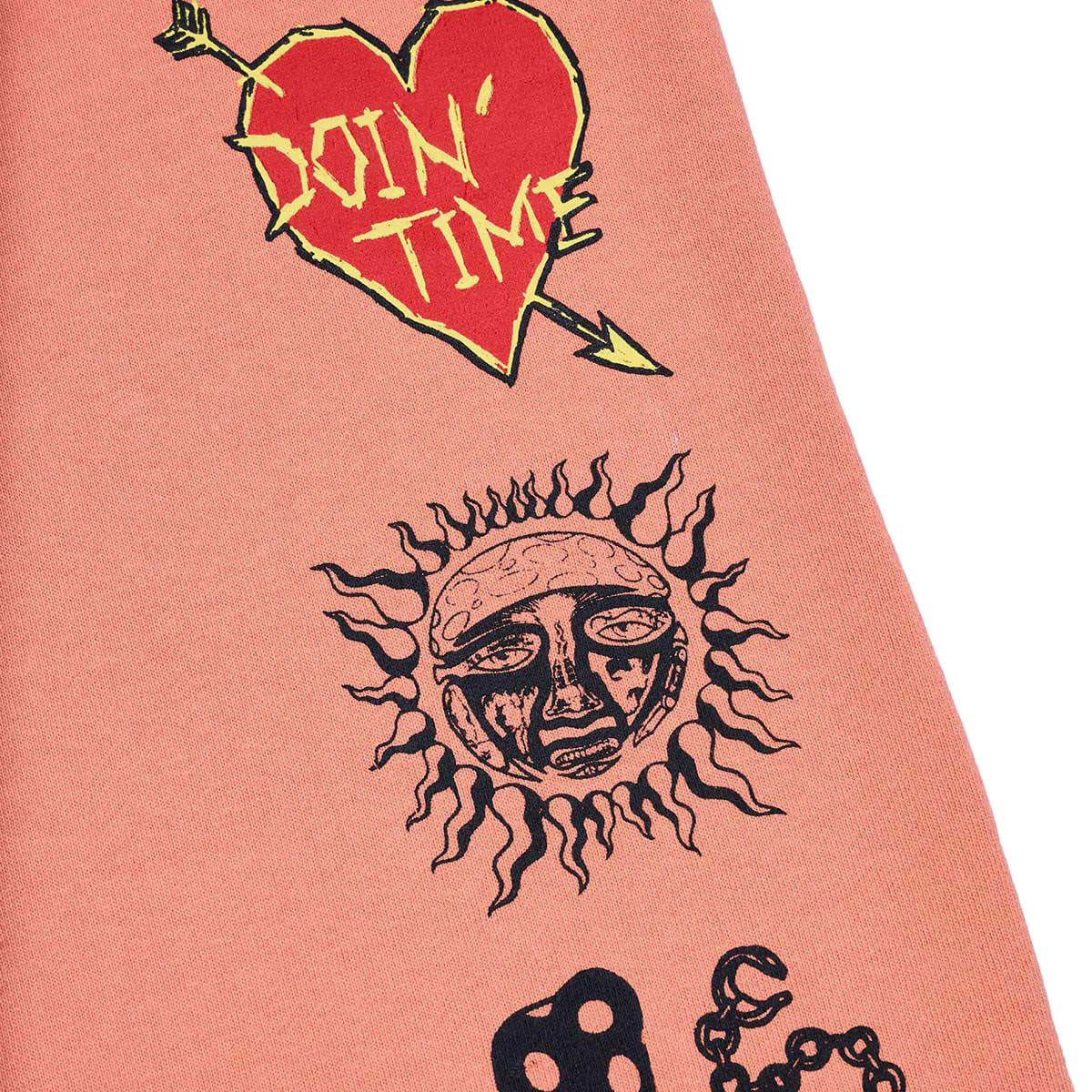 Primitive x Sublime Boardwalk Baggy Sweatpants - Coral image 4