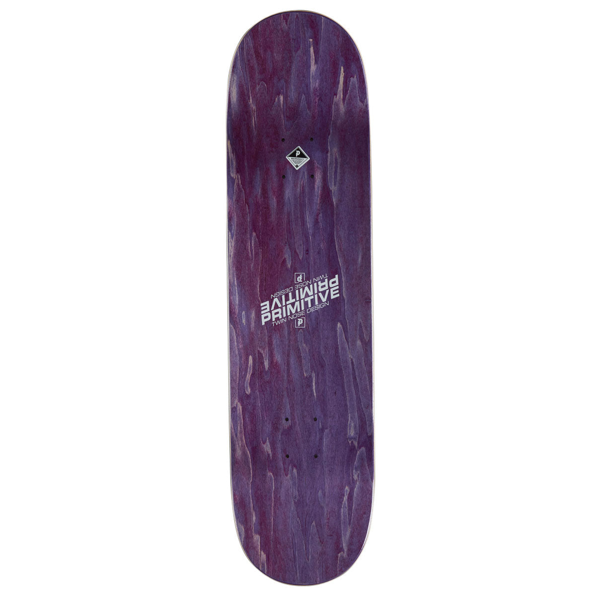 Primitive Rodriguez Eagle Twin Nose Skateboard Deck - Holo Black - 8.25