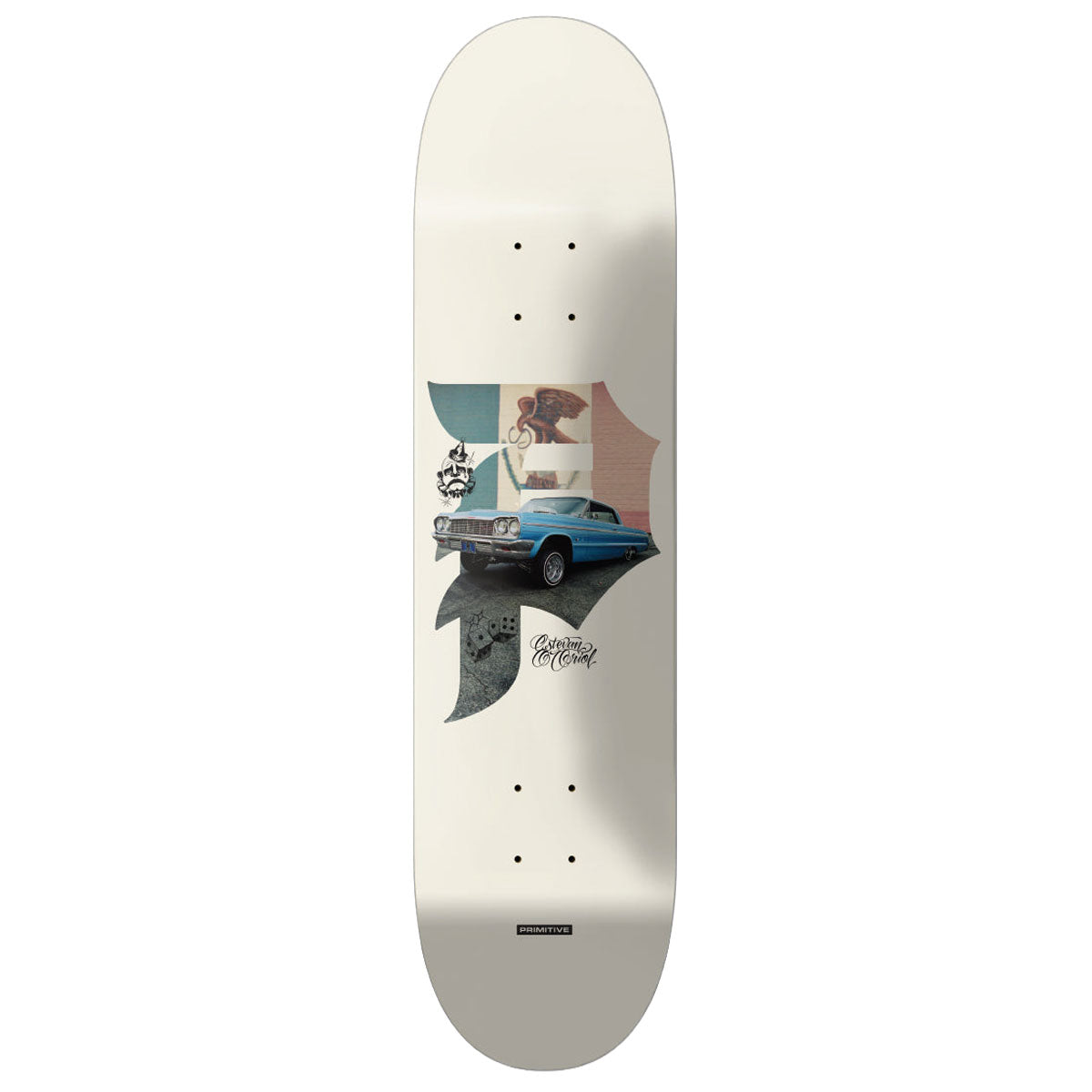 Primitive x Estevan Oriol Dirty P Pride Skateboard Deck - Natural - 8.25